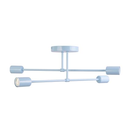Ημι-επιφανειακό φωτιστικό οροφής CAMBRIDGE 4xE27/15W/230V, μπλε
