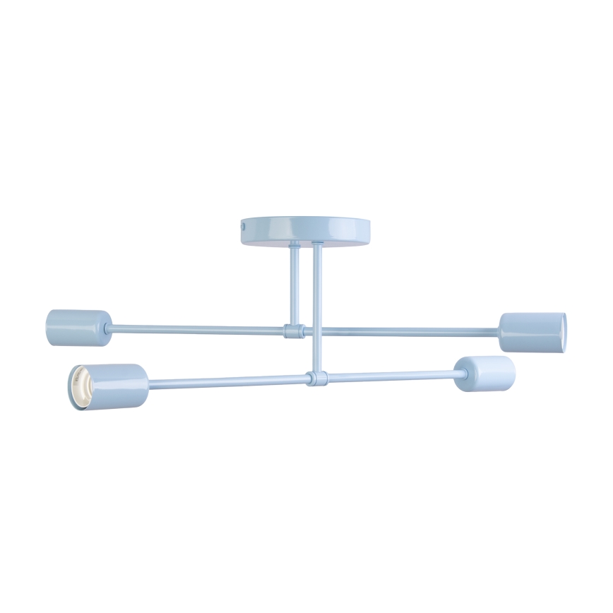 Ημι-επιφανειακό φωτιστικό οροφής CAMBRIDGE 4xE27/15W/230V, μπλε