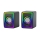 Ηχεία USB με οπίσθιο φωτισμό RGB 2x3W/5V μαύρα
