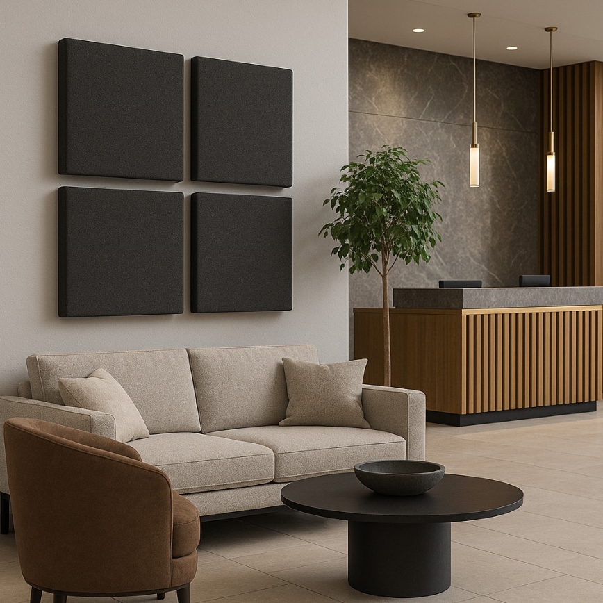 Ηχοαπορροφητικό πάνελ SILENCE 58x58 cm ανθρακί