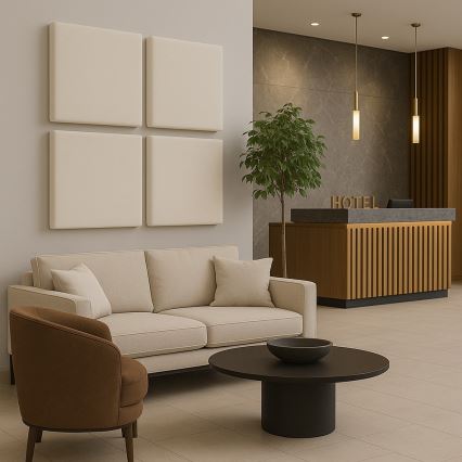 Ηχοαπορροφητικό πάνελ SILENCE 58x58 cm κρεμ