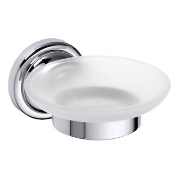 Σαπουνοθήκη 11x6,5 cm ασημί