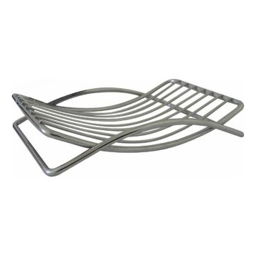 Σαπουνοθήκη συρμάτινη 9,7x13,8 εκ. γυαλιστερό χρώμιο