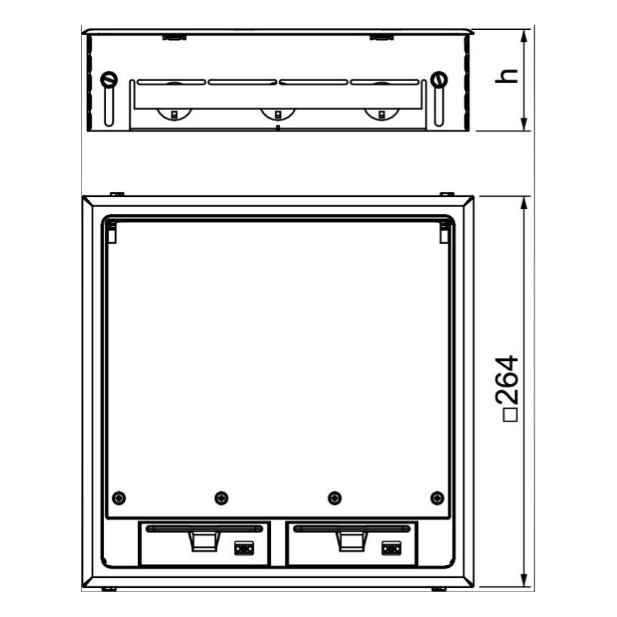 OBO 7427479 - Ενδοδαπέδιο κουτί GES9 7011 MT