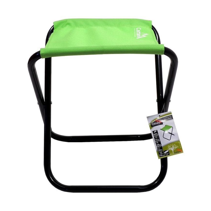 Σκαμπό camping πτυσσόμενο πράσινο/μαύρο