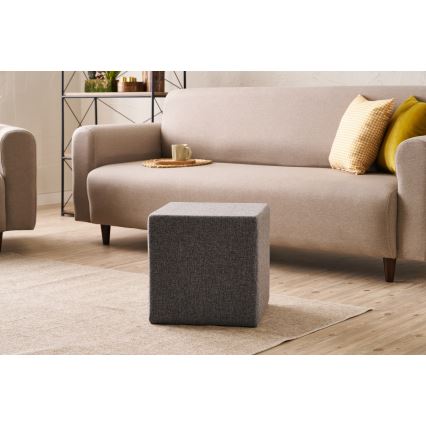 Σκαμπό CUBI 40x40 cm ανθρακί