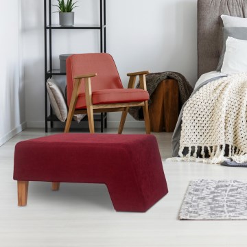 Σκαμπό KATE 40x84 cm κόκκινο