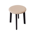 Σκαμπό KUBE, διάμ. 36 cm, μαύρο/μπεζ