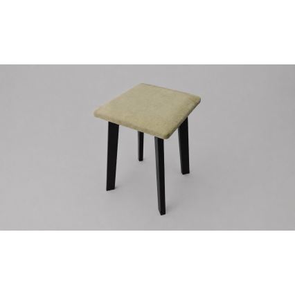 Σκαμπό LUBE 36x36 cm μαύρο/πράσινο
