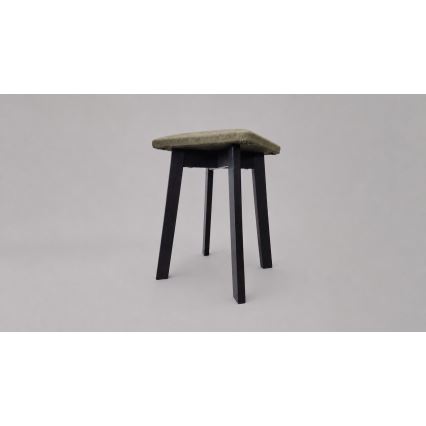 Σκαμπό LUBE 36x36 cm μαύρο/πράσινο
