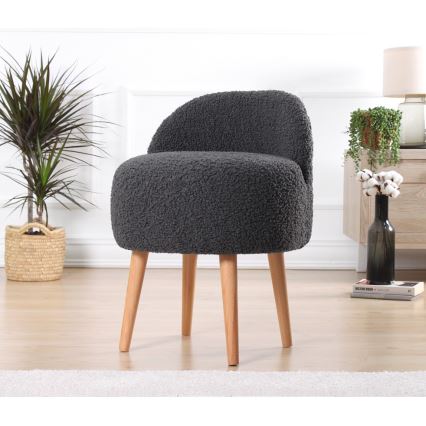 Σκαμπό MIKI Ø 46 εκ. σκούρο γκρι