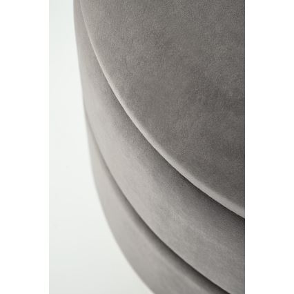 Σκαμπό MINTY διάμετρος 37 εκ. γκρι/χρυσό