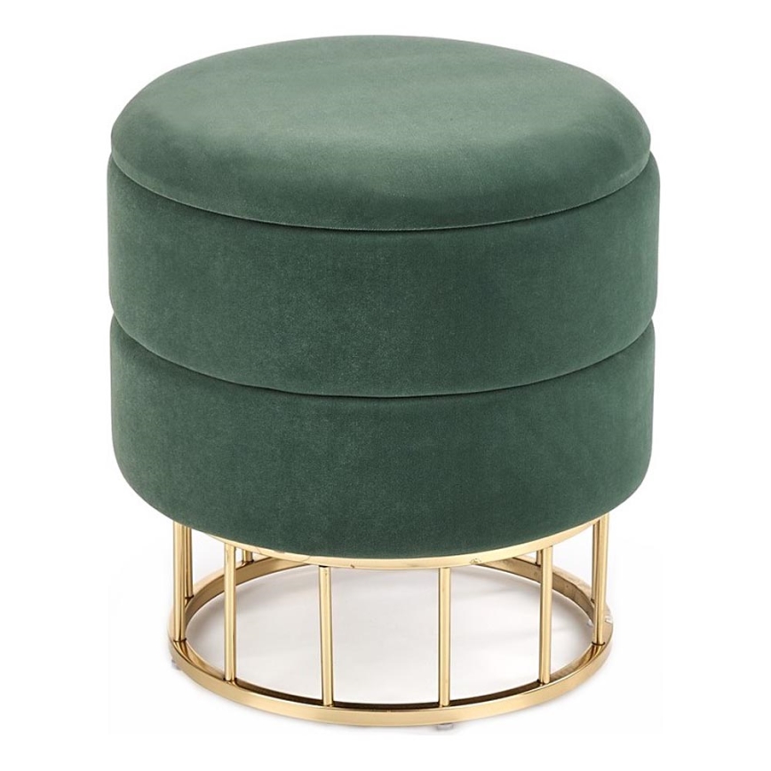 Σκαμπό MINTY διάμετρος 37 cm πράσινο/χρυσό