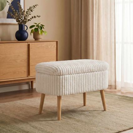 Σκαμπό MOLIS 35x60 cm λευκό