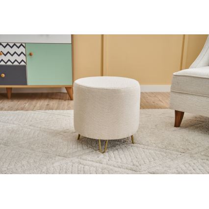 Σκαμπό NANI, διάμετρος 40 εκ., εκρού