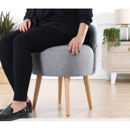 Σκαμπό NIKI, διάμετρος 46 εκ., γκρι