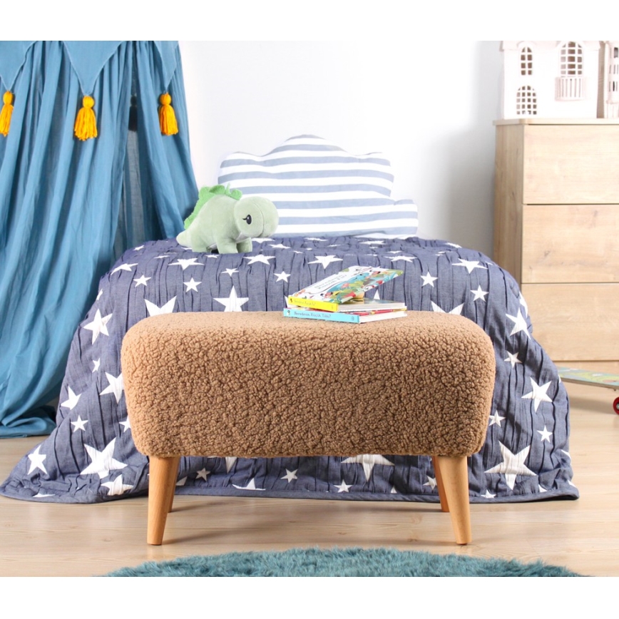 Σκαμπό PIXI 32x61 εκ. καφέ