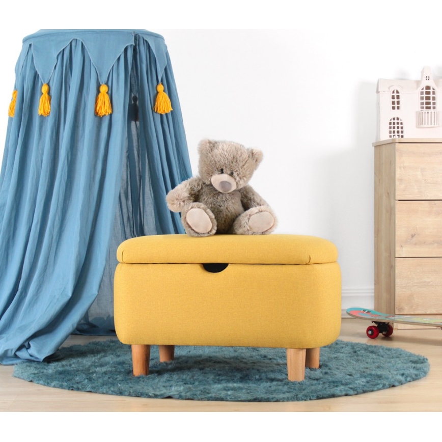 Σκαμπό PIXI 37x61 εκ. κίτρινο