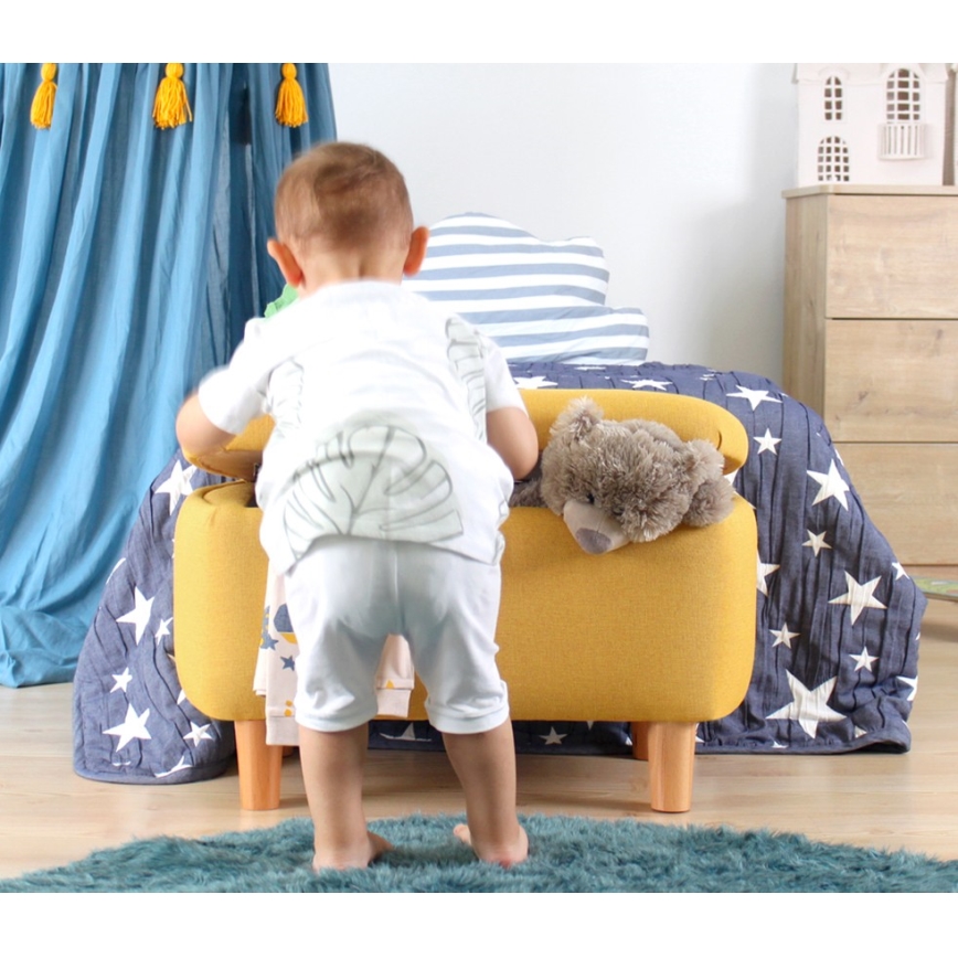 Σκαμπό PIXI 37x61 εκ. κίτρινο