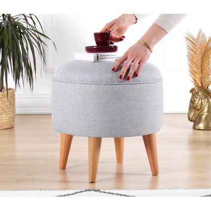 Σκαμπό PIXI, διάμετρος 40 εκ., γκρι