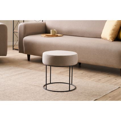 Σκαμπό RELO Ø 40 εκ., μπεζ