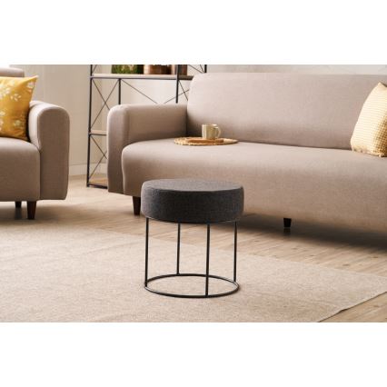 Σκαμπό RELO, διάμετρος 40 εκ., σκούρο καφέ