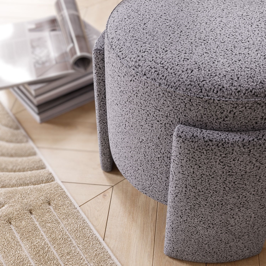 Σκαμπό ROCKET, διάμετρος 39 εκ., γκρι