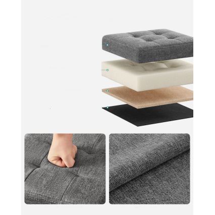 Σκαμπό SULTAN 30x30 cm γκρι