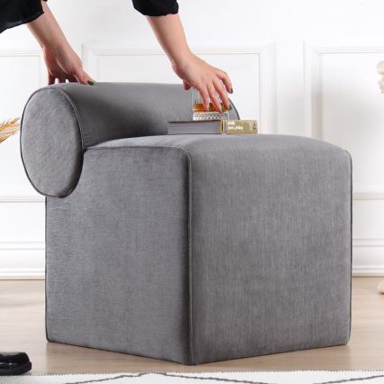 Σκαμπό TIKI 47x45 cm γκρι