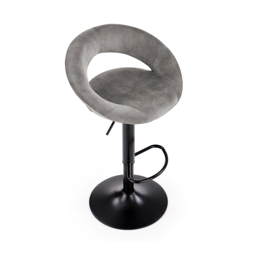 Σκαμπό μπαρ 100x48 cm γκρι/ανθρακί