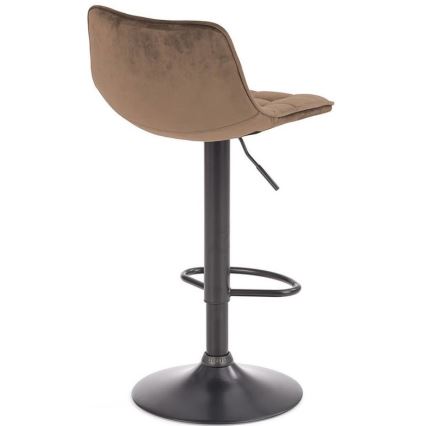 Σκαμπό μπαρ 106x43 cm ανθρακί/καφέ