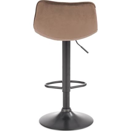 Σκαμπό μπαρ 106x43 cm ανθρακί/καφέ