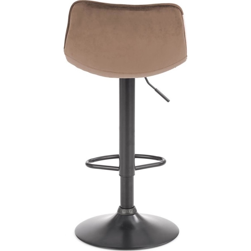 Σκαμπό μπαρ 106x43 cm ανθρακί/καφέ