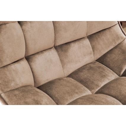 Σκαμπό μπαρ 106x43 cm ανθρακί/καφέ