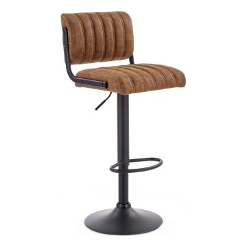 Σκαμπό μπαρ 109x46 cm μαύρο/καφέ