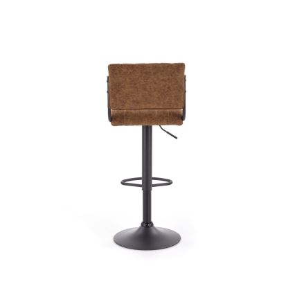 Σκαμπό μπαρ 109x46 cm μαύρο/καφέ