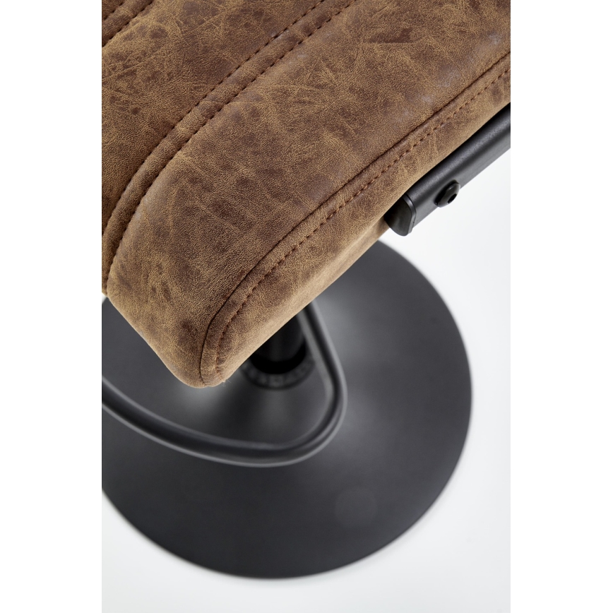 Σκαμπό μπαρ 109x46 cm μαύρο/καφέ