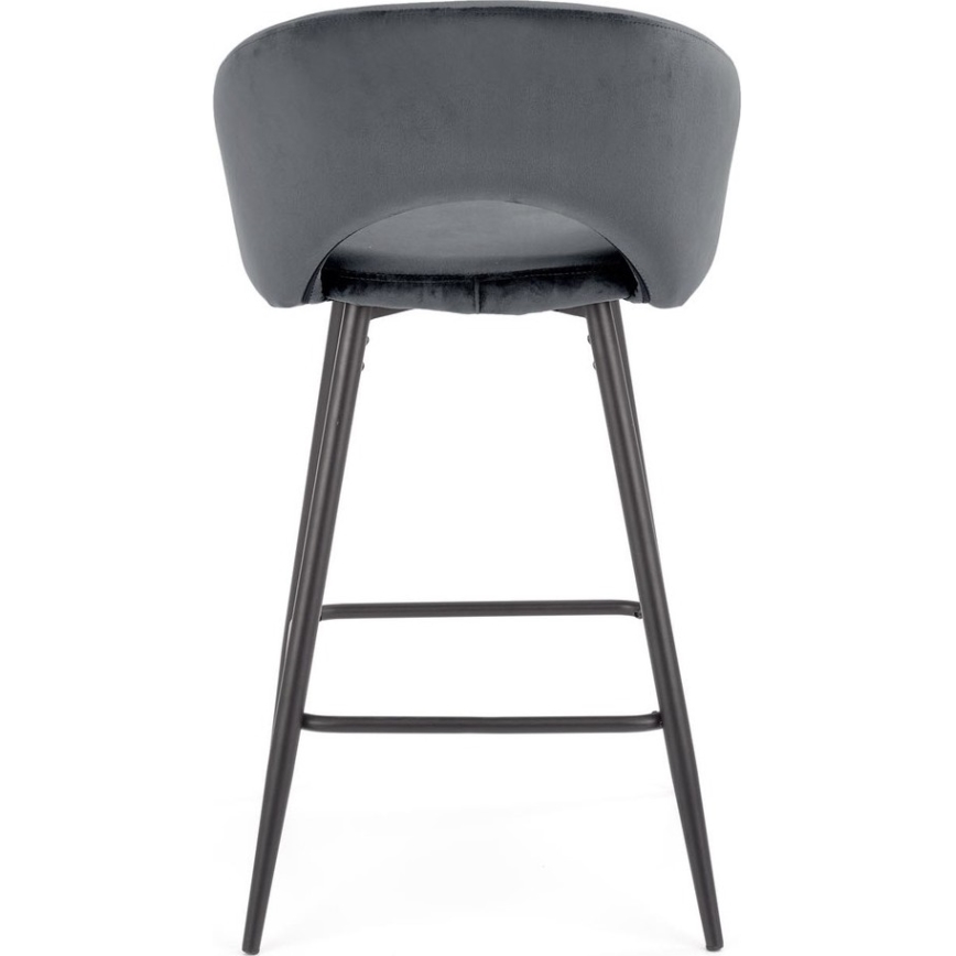 Σκαμπό μπαρ 89x49 cm γκρι/μαύρο