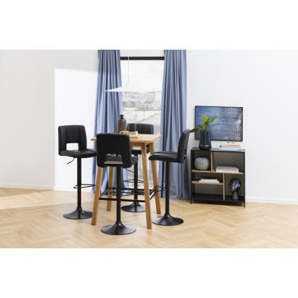 Σκαμπό μπαρ SERENA 1 τμχ μαύρο