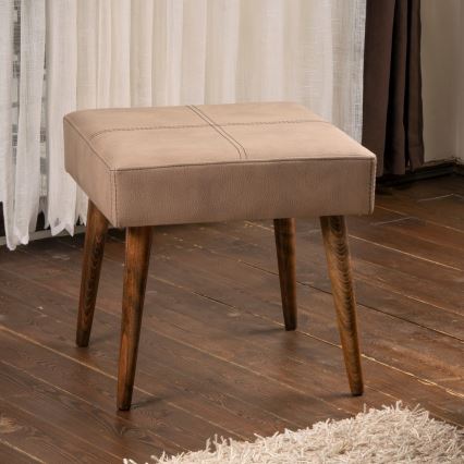 Σκαμπό NUTO 46x46 cm καφέ