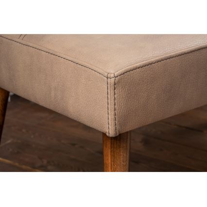 Σκαμπό NUTO 46x46 cm καφέ
