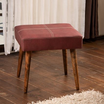 Σκαμπό NUTO 46x46 cm κόκκινο