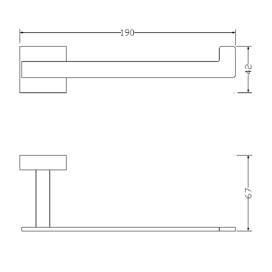 OMNIRES 8151BCR - Πετσετοθήκη LIFT γυαλιστερό χρώμιο