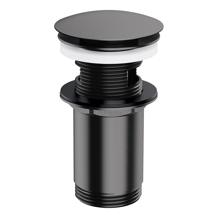 OMNIRES A706AT - Βαλβίδα νιπτήρος CLICK-CLACK διάμετρος 6,6 cm brushed ανθρακί