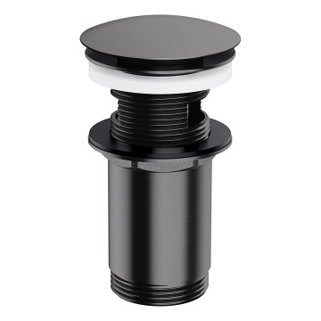 OMNIRES A706AT - Νιπτήρας με βαλβίδα CLICK-CLACK διάμετρος 6,6 εκ. βουρτσισμένο ανθρακί