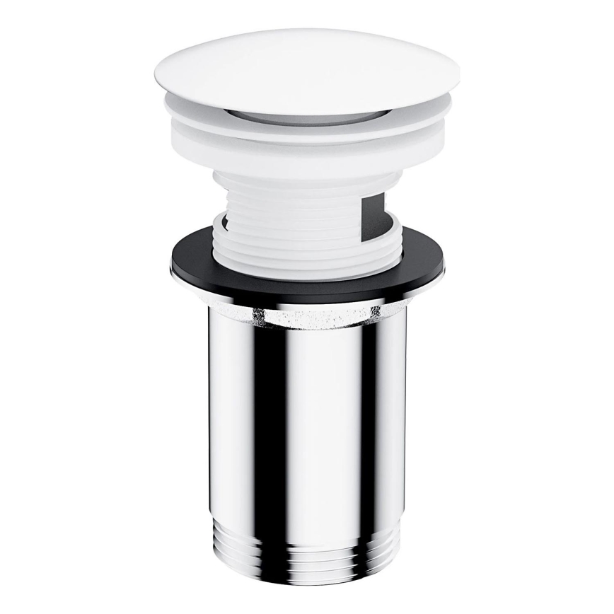 OMNIRES A706BM - Βαλβίδα νιπτήρος CLICK-CLACK διάμετρος 6,6 cm λευκό ματ