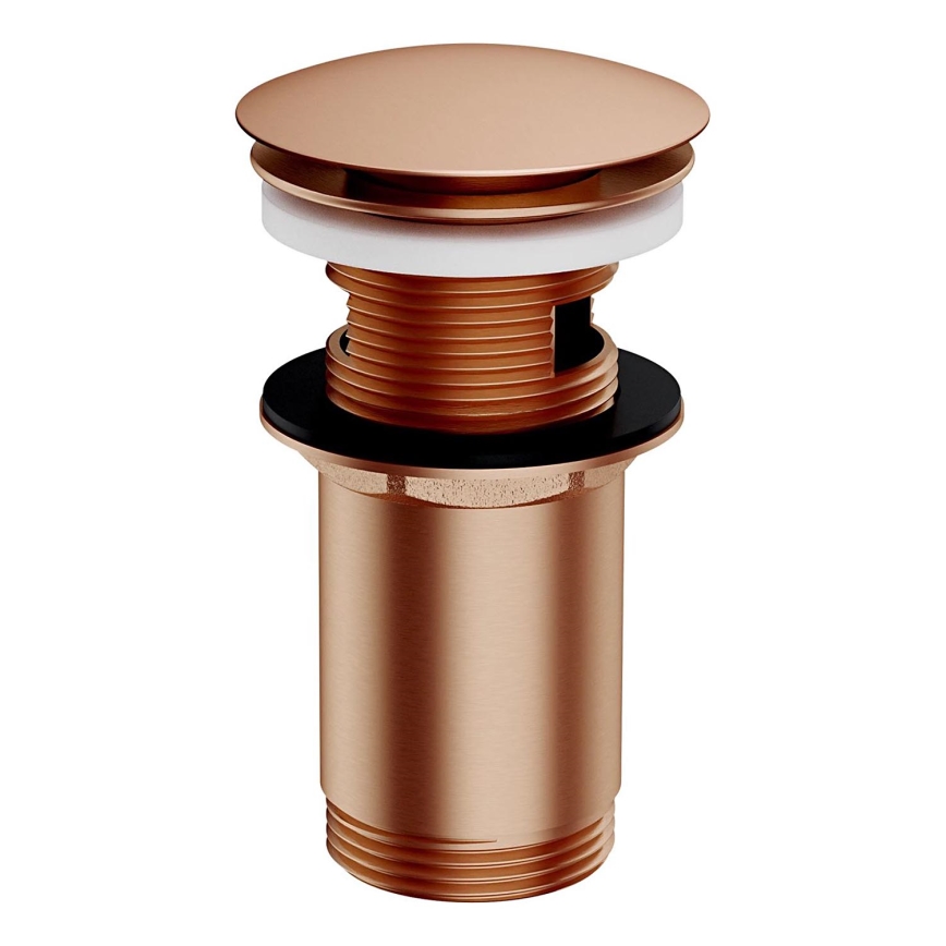 OMNIRES A706CPB - Βαλβίδα νιπτήρος CLICK-CLACK διάμετρος 6,6 cm brushed χαλκός