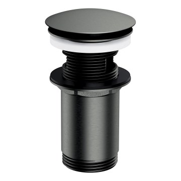 OMNIRES A706GR - Νιπτήρας με βαλβίδα CLICK-CLACK διάμετρος 6,6 εκ. βουρτσισμένο γραφίτη