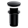 OMNIRES A716BL - Βαλβίδα νιπτήρος CLICK-CLACK διάμετρος 6,6 cm semi-ματ μαύρο