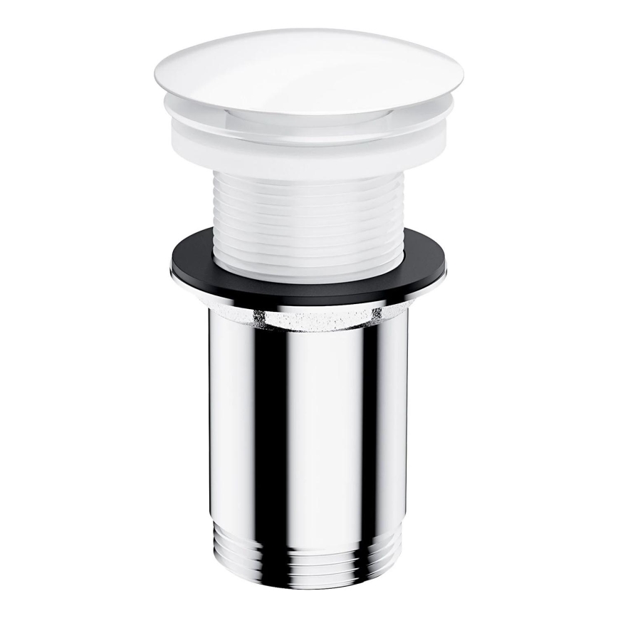 OMNIRES A716BP - Βαλβίδα νιπτήρος CLICK-CLACK διάμετρος 6,6 cm γυαλιστερό λευκό